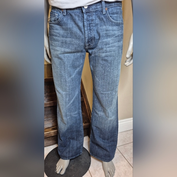 7 For All Mankind Men's Relaxed Fit Jeans - Blue - Picture 15 of 15